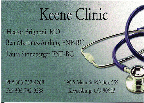 Keene Clinic Business Card